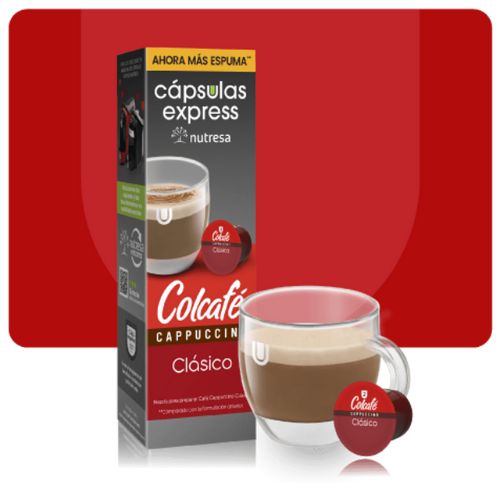 Colcafe Cappuccino Capsules Express Classic Coffee - 10 units (1 pack)